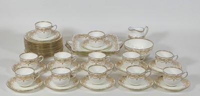 Lot 135 - A Wedgwood gilt decorated tea service