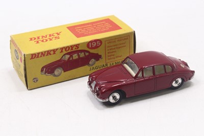 Lot 1008 - Dinky Toys No.195 Jaguar 3.4 Litre Saloon in a...