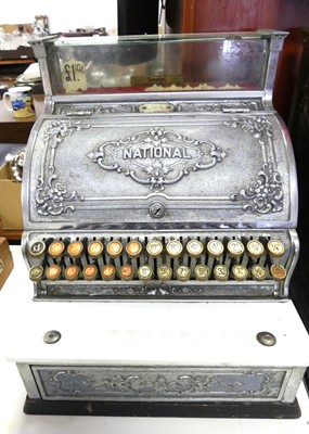 Lot 270 - A National cash register with chrome plated...