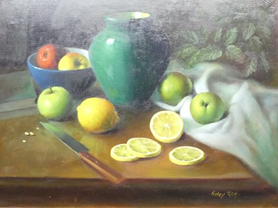 Lot 1024 - Vestey Rich (20th century) - Still life with...