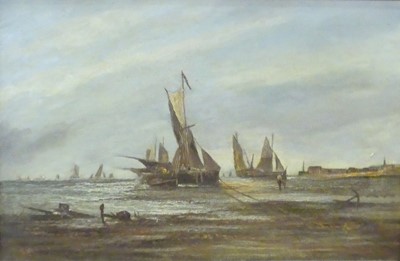 Lot 1038 - William P Rogers (act.1842-1872) - Boats off...