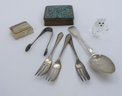 Lot 338 - A 19th century silver teaspoon in the fiddle...