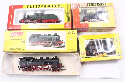 Lot 721 - Four HO gauge locos to include a Liliput BR 78...