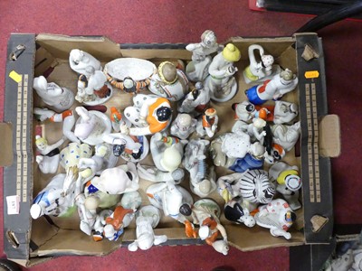 Lot 187 - A collection of Soviet porcelain figures to...