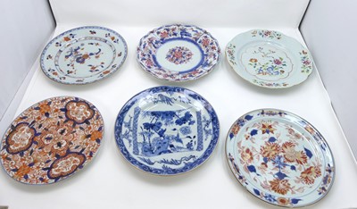 Lot 200 - A collection of six Chinese export porcelain...