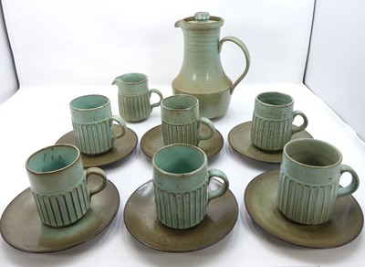 Lot 217 - A Poole Pottery "New Stoneware" part coffee...