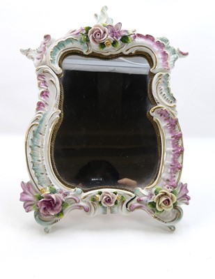 Lot 234 - A Dresden style floral encrusted porcelain...