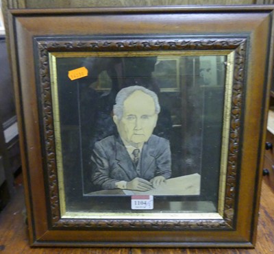 Lot 1104 - J. Lloyd - Satirical portrait, watercolour...