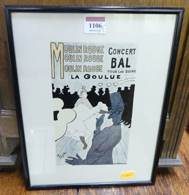 Lot 1106 - After Toulouse-Lautrec - advertising for...