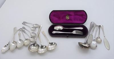 Lot 474 - An early 20th century silver christening set...