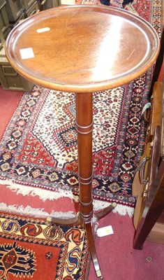 Lot 1204 - A mahogany fixed-top circular pedestal plant...