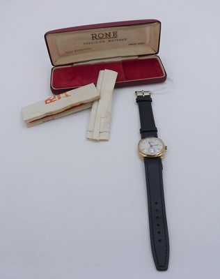 Lot 560 - A Rone Sports-man 9ct gold cased gent's...