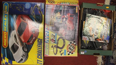 Lot 1540 - A Micro Scalextric 1/64 scale group of two...