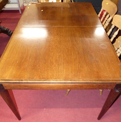 Lot 1305 - A 1960s Danish hardwood round cornered dining...