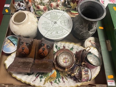 Lot 645 - A box of miscellaneous items to include...