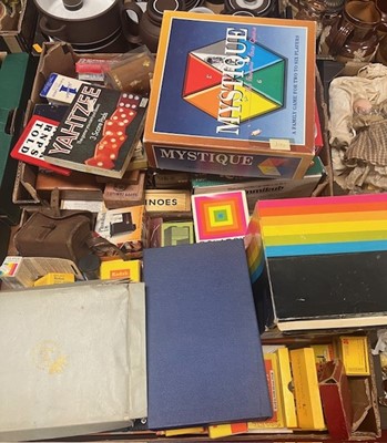 Lot 647 - A box of games together with another...