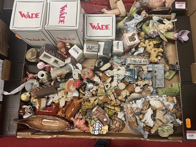 Lot 648 - A box containing a quantity of Wade Whimsies...