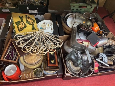 Lot 666 - Four boxes of mainly metalware, to include...