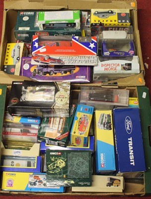 Lot 1650 - Two trays of boxed modern issue diecast, to...