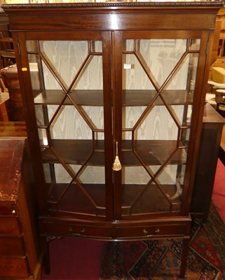 Lot 1377 - An early 20th century mahogany double door...