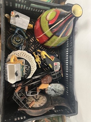 Lot 691 - Box of mixed ceramics and novelties to include...