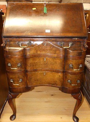 Lot 1410 - A 1930s figured walnut and crossbanded...