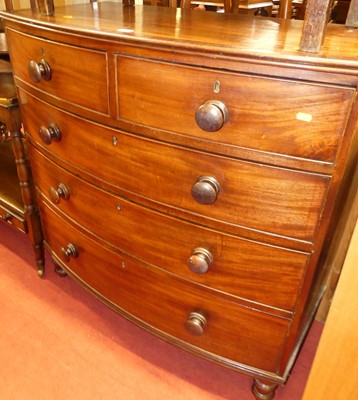 Lot 1413 - A Regency mahogany and crossbanded chest,...