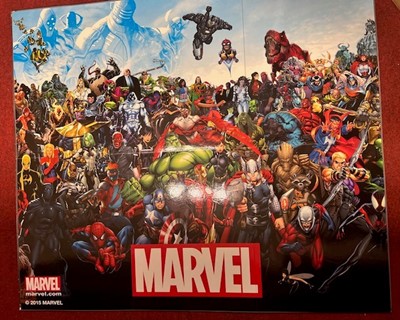 Lot 608 - A collection of DC Marvel chess boards (box)