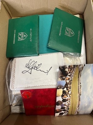 Lot 616 - A collection of cricket related autographs and...