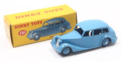 Lot 1010 - Dinky Toys No.151 Triumph 1800 Saloon in a mid...