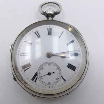 Lot 324 - A late Victorian gent's silver cased open face...