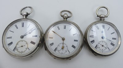 Lot 328 - A gent's late 19th century silver cased open...