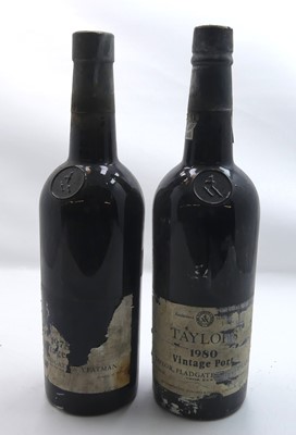 Lot 1366 - Taylor's Vintage Port 1975, one bottle (label...