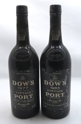 Lot 1341 - Dow's Vintage Port 1977, one bottle, and 1985,...