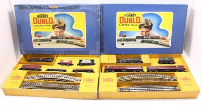 Lot 272 - Two Hornby Dublo sets including an EDG19 2-6-4...