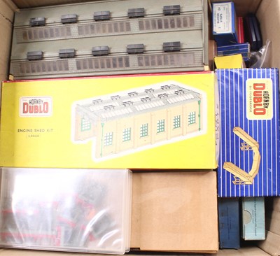 Lot 369 - Two boxes of Hornby Dublo accessories, empty...