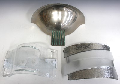 Lot 470 - Two contemporary Murano heavy moulded glass...