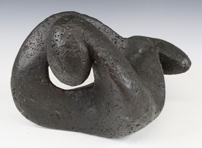 Lot 200 - Contemporary school - an abstract cast bronze...