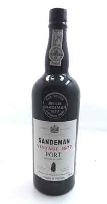 Lot 1326 - Sandeman Vintage Port 1977, 6 bottles, OWC