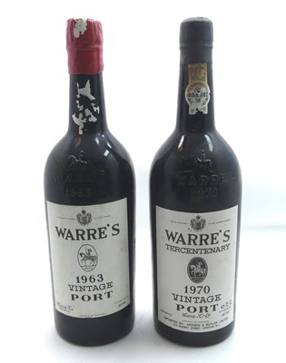 Lot 1351 - Warre's Vintage Port 1963, one bottle, and...