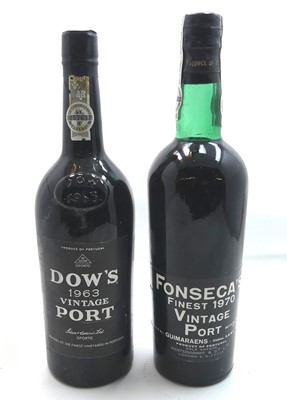 Lot 1339 - Dow's Vintage Port 1963, one bottle; and...