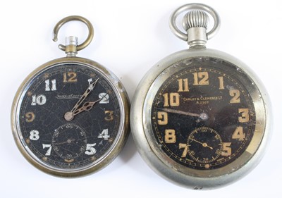 Lot 651 - A Jaeger Le Coultre military issue open face...