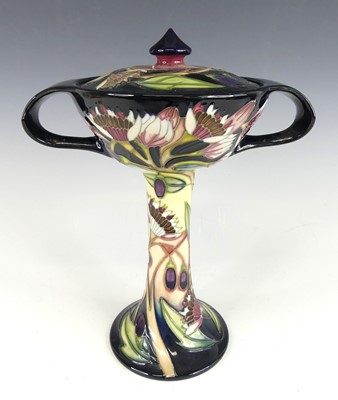 Lot 109 - A contemporary Moorcroft pottery twin handled...