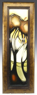 Lot 112 - A contemporary Moorcroft pottery wall plaque,...