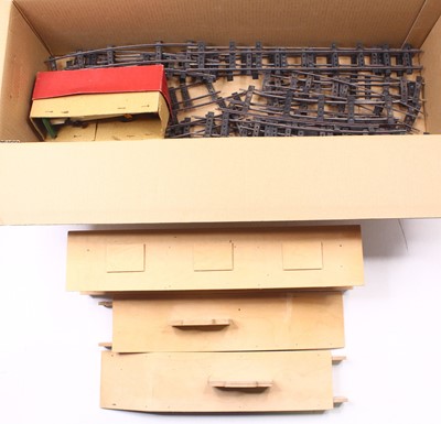 Lot 135 - Box containing Hornby No.2 Double arm signal...