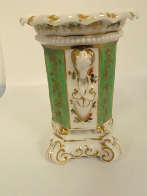 Lot 221 - A pair of 19thC Paris porcelain floral...