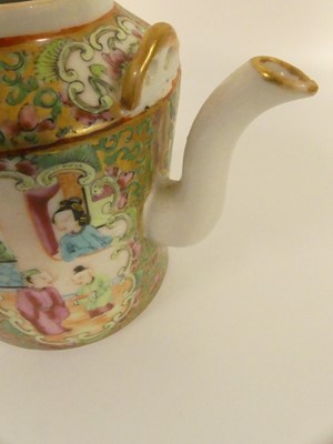 Lot 196 - A Chinese famille rose teapot (lacking cover)...