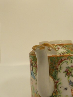Lot 196 - A Chinese famille rose teapot (lacking cover)...