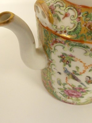 Lot 196 - A Chinese famille rose teapot (lacking cover)...