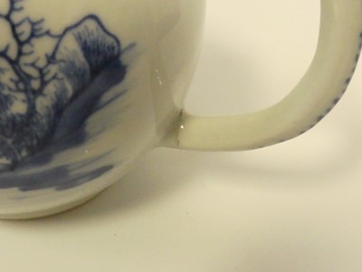 Lot 225 - A blue and white Chinese teapot and another...